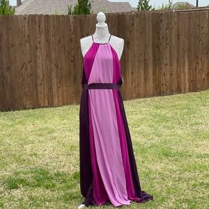 NY&Company XL Purple Maxi Dress Eva Mendes NWT